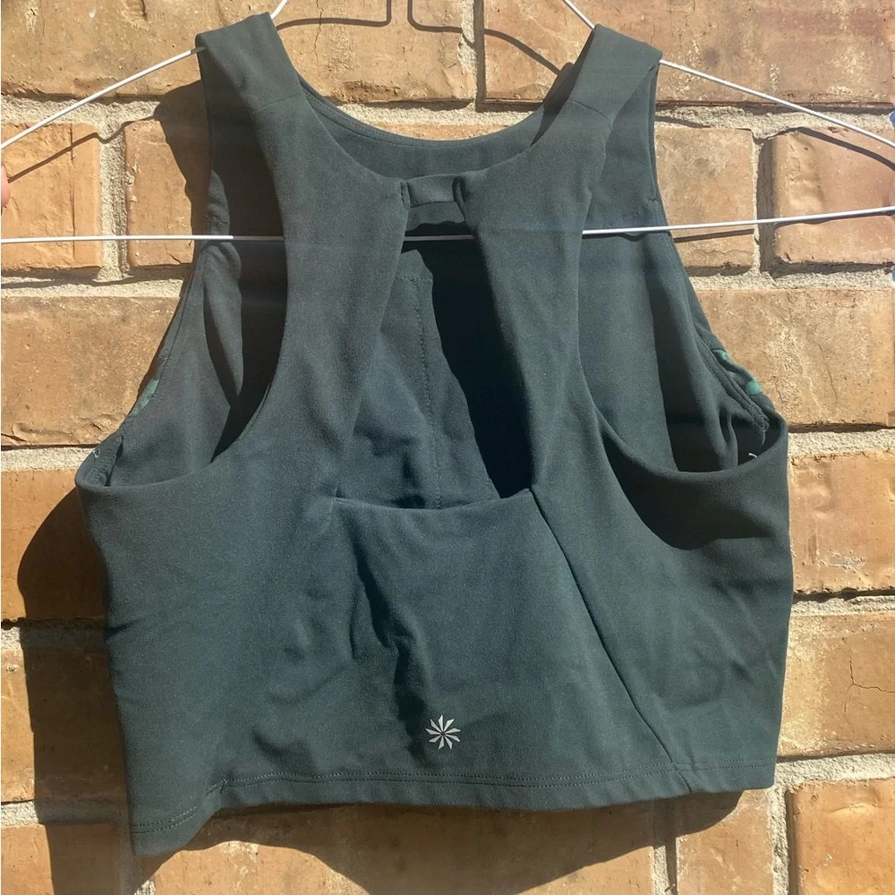 Athleta XL Conscious Crop Camo Green ~ Small - Picture 4 of 9